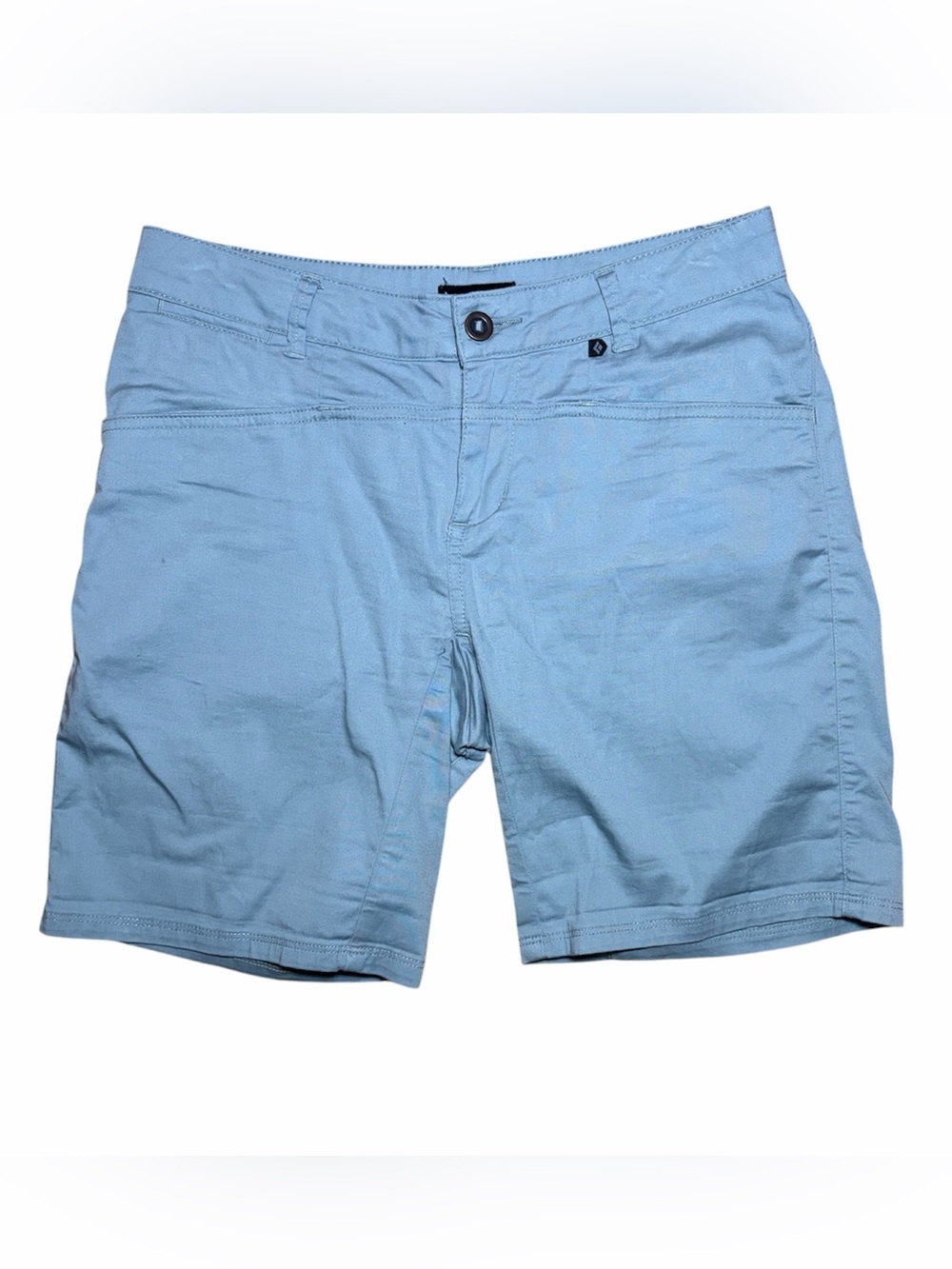 Black Diamond Radha Climbing Shorts Blue Ash Size 6 Cotton Stretch Hiking
